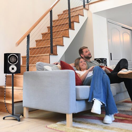 Beacons Surround sound speakers and couple