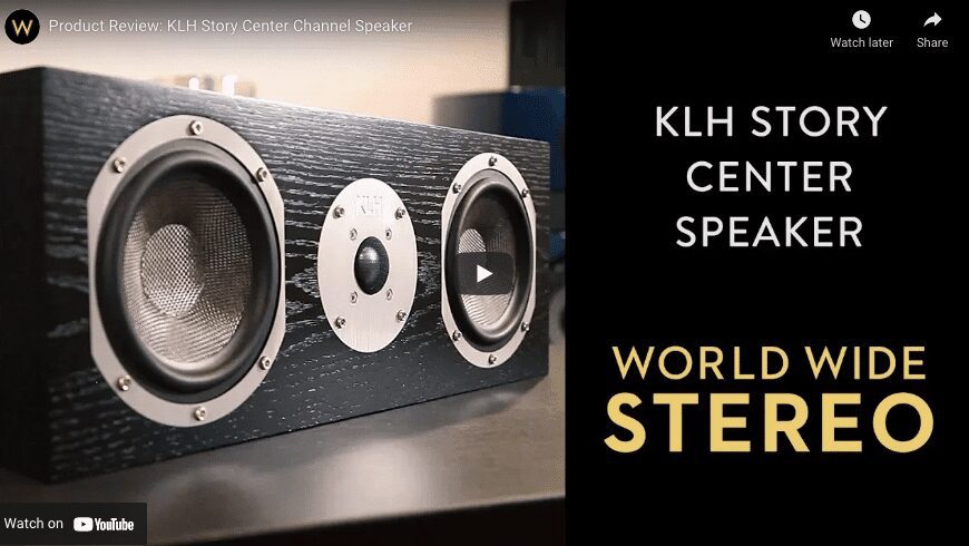 KLH Story Center Speaker World Wide Stereo video